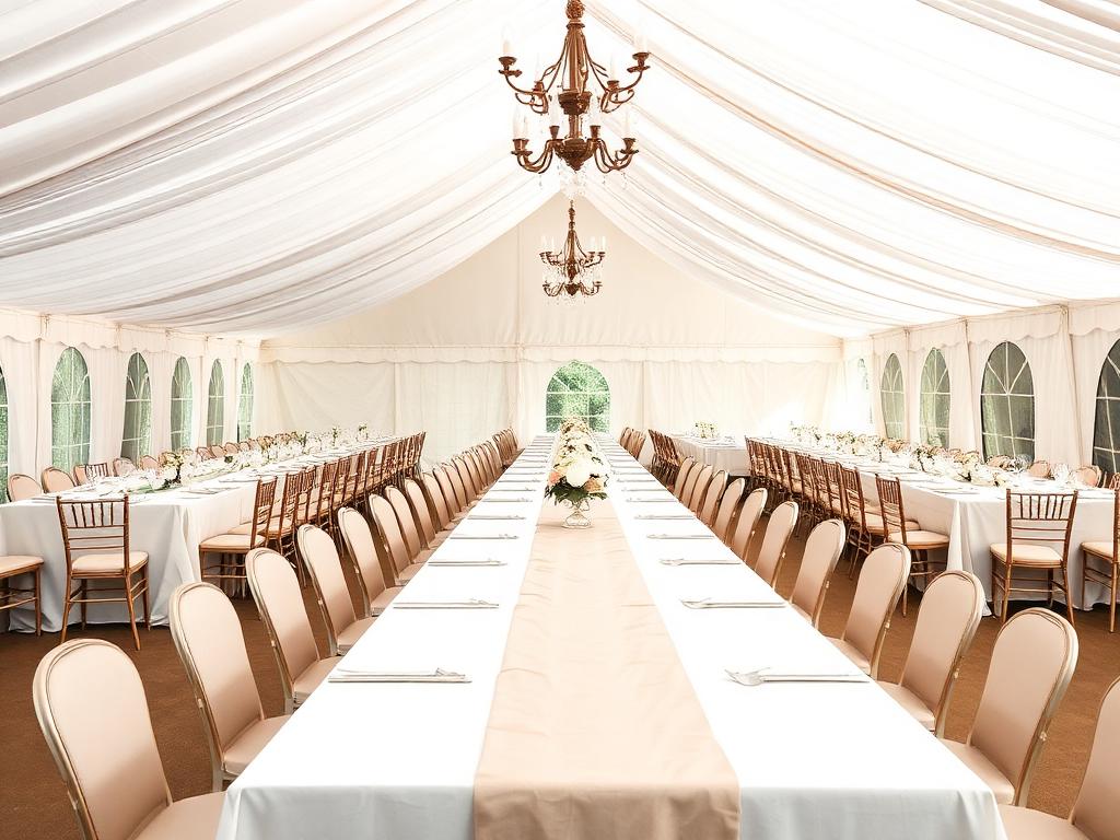 6' White Rectangular Table
